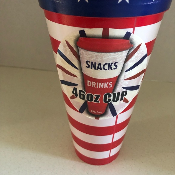 FREE Offer Eligible Patriotic Stars Stripes American Flag Snack and Drink Cup. - Picture 7 of 13